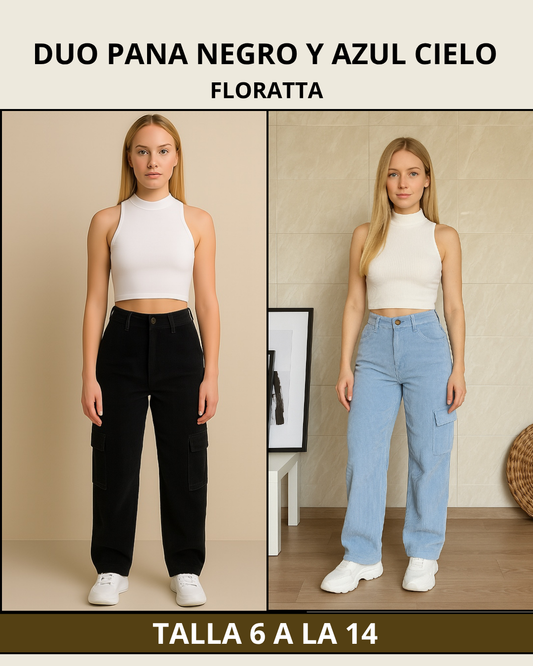 DUO PANTALON PANA